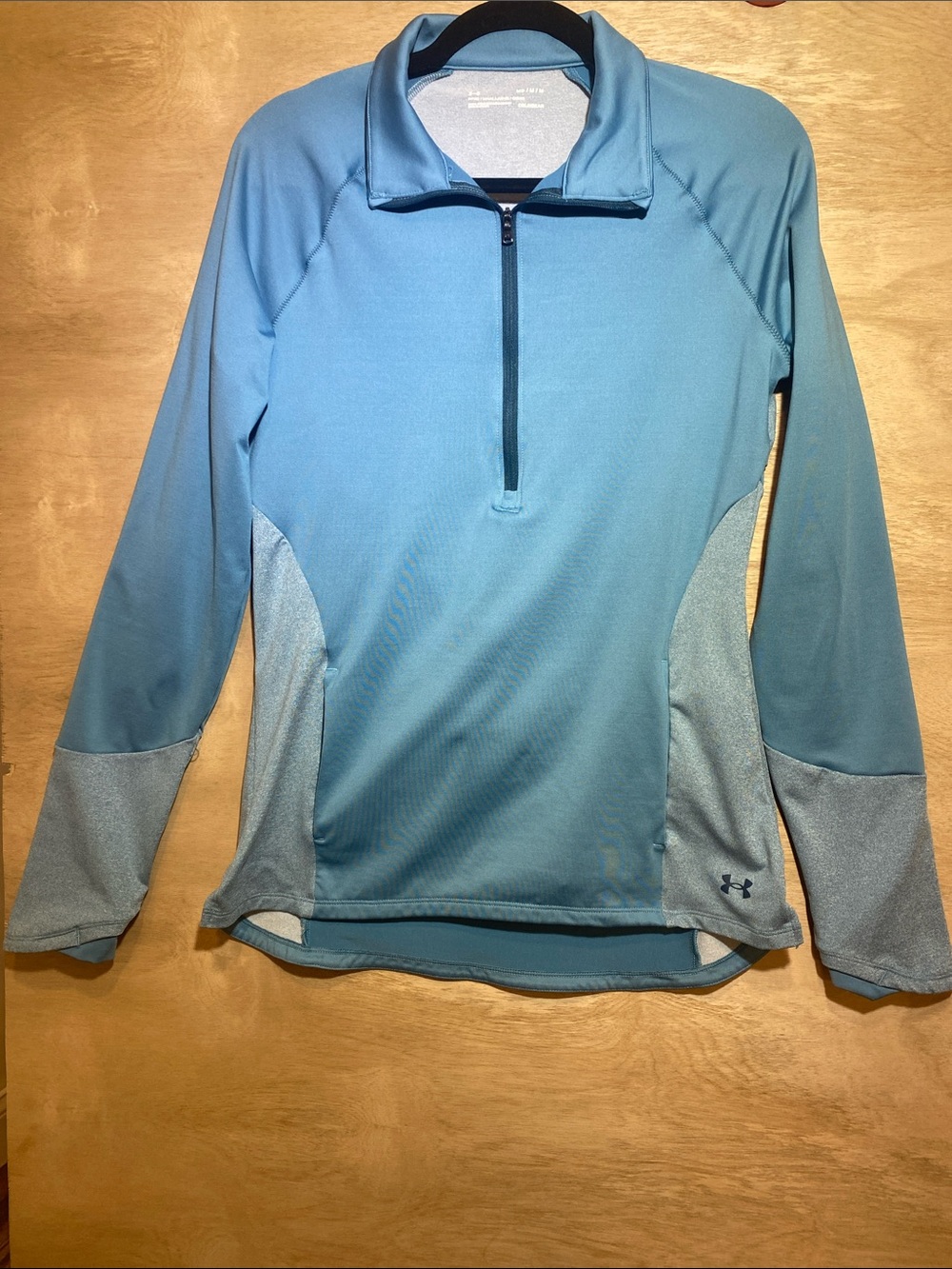 Under Armour Aqua Blue Half-Zip Performance Top